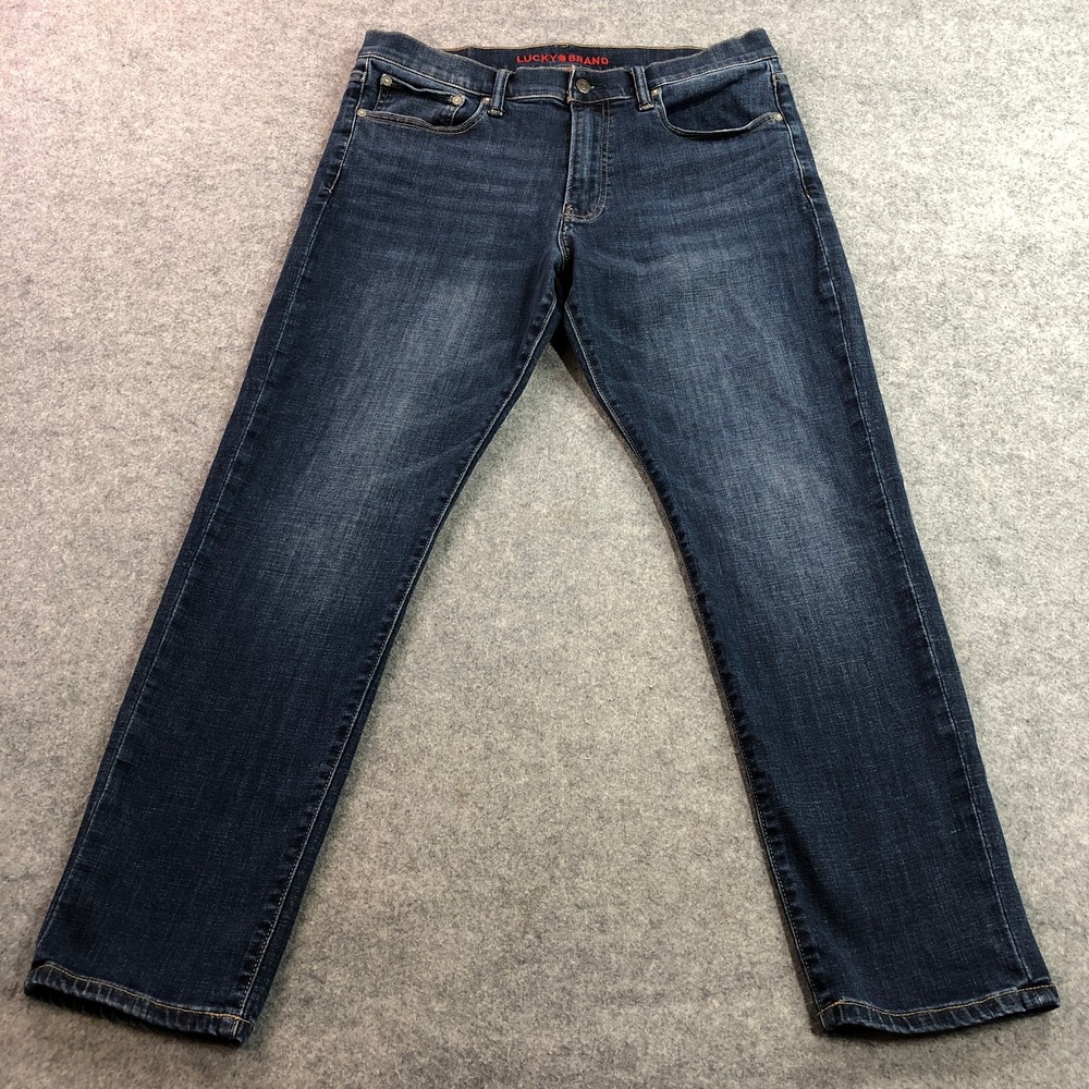 Lucky Brand Mens Jeans 33x30 Blue 412 Athletic Slim Dark Wash Stretch